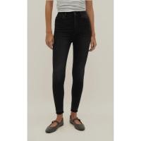 ราคา กางเกงยีนส์ Stradivarius Super high-waist skinny สีดำ ของแท้ (21591858526)