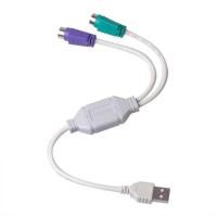 ราคา USB to PS/2 PS2 Keyboard Mouse Cable Active Adapter Converter (3315808429)