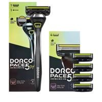 ราคา Dorco Pace 5 Style Starter Kit ชุดมีดโกนพื้นฐาน | 1 ตลับมีดโกน + 5 ใบมีด | ชุดโกนหนวด Mens สําหรับโกนหนวดที่ราบรื่นและสบาย | เป็นมิตรกับผิวหนังที่บอบบาง (41725455141)