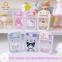 ราคา (ฟรีช่อง) ขวดสเปรย์น้ําหอมแอลกอฮอล์ เจลล้างมือ แบบพกพา ลายการ์ตูนน่ารัก ขนาด 45 มล. (17953774519)