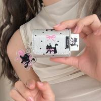 ราคา สําหรับ ไอโฟน แอร์พอด มือโปร 2 แอร์พอด 1/2/3/4 กระเป๋าหนังหูฟัง - เงินสีดําแมวโบว์หูฟังไร้สายกรณี (25183382106)