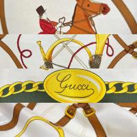 ราคา ผ้าพันคอ ผ้าคลุมไหล่ แบรนด์แท้100% Gucci (มือสอง) (20540742051)