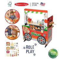 ราคา (ของแท้ USA) รถฟู๊ดทรัคขนาดใหญ่ ขายพิซซ่า ชุดครัวไม้ Pizza Food Truck Melissa Doug ของเล่นไม้ 32201 (24632801176)