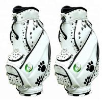ราคา Custom Crytal คุณภาพสูงหนัง PU Golf Tour Staff รถเข็นกระเป๋า (46306766405)