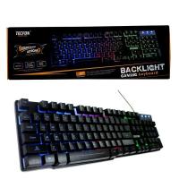 ราคา Tecfon K-596 Rainbow Backlight Gaming Keyboard คีย์บอร์ดเกมมิ่ง (2239844247)