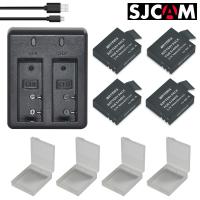 ราคา 4pcs SJCAM sj4000 Battery 900MaH + USB Dual Charger Bateria sj7000 sj5000 sj6000 sj8000 SJ M10 for SJCAM sj4000 sj5000 c (20139163487)