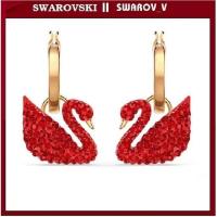 ราคา Swarovski RED SWAN EARRINGS สัญลักษณ์ 587 (42579105080)