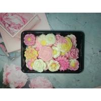 ราคา * *อาลัวดอกไม้โทนชมพู อบควันเทียน ขนาด 300 กรัม * * (22433229871)