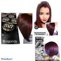 ราคา สีผม ทรีทเม้นเปลี่ยนสีผม (Merzii color) ผมไม่เสีย สีแดง Burgundy แดง (282105748)