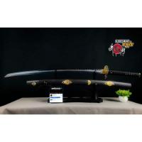 ราคา ดาบซามูไร คาตานะ ดาบมังกรดำ เหล็กT10 ขัดขุ่น (11661975088)