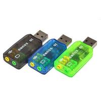ราคา 3D Sound External USB Sound Card Adapter 5.1USB To 3.5mm Mic Headphone Jack (1610624504)