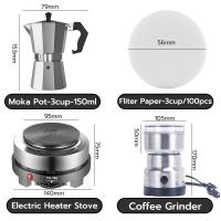 ราคา BlueBird ชุดหม้อต้มกาแฟ Moka Pot 3/ 6 ถ้ว (25902207324)