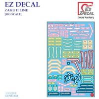 ราคา [EZ DECAL] V12 [1] MG 1/100 ZAKU II LINE GUNDAM [MG SCALE ] PRE-CUT WATER SLIDE DECAL (43154123782)