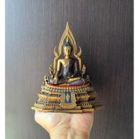 ราคา พระพุทธชินราช หน้าตัก3นิ้ว จำลองงานสีทองเหลืองเก่าโบราณ (24384655239)