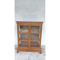 ราคา ตู้โชว์ไม้สักขนาดกว้าง 100 ซม.สูง 130 ซม ลึก 40 ซม จัดส่งฟรีทั่วประเทศ (46300015947)