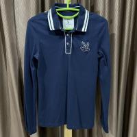 ราคา CC DOUBLE O เสื้อโปโล แขนยาว ผู้หญิง สี Navy size s (อก32”) มือสอง สภาพ 90% (17879491875)