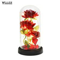 ราคา เครื่องประดับดอกกุหลาบสีแดงกุหลาบที่เก็บรักษาไว้ในโดมแก้วกุหลาบสีแดงที่เก็บรักษาไว้ในโดมแก้วที่มีไฟ นํา – ของขวัญวันแม่โรแมนติกสําหรับแม่ภรรยาผู้หญิง – (50553597869)
