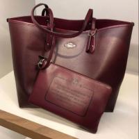 ราคา Coach ของแท้หนังกลับตาลแดง (7654774852)