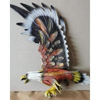 ราคา โมบายนกอินทรี นกอินทรี นกเหยี่ยวไล่นกพิราบ ไล่นกกกระจอก ไล่นกเล็กๆ งานปั้นมือจากฝุ่นไม้ ขนาด 29 นิ้ว - สีแดงดำ (19230558807)