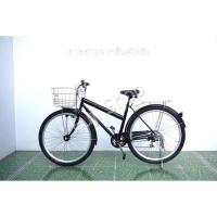 ราคา จักรยานแม่บ้านล้อโต ญี่ปุ่น - ล้อ 29x2.1 - เกียร์ 6 สปีด - ไฟหน้าอัตโนมัติ - Gakuchari - สีดำ [จักรยานมือสอง] (27293037645)