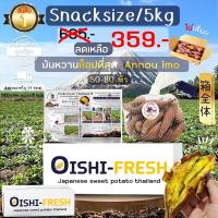 ราคา Oishi-Fresh ยกลัง 5 กิโลกรัม Snack มันหวานญี่ปุ่นสายพันธุ์ Annou imo ปลูกไทย เนื้อเหลือง หวาน อร่อย .สินค้าเคลมได้ (27111289993)