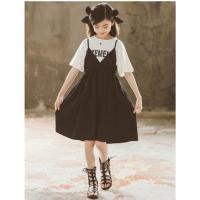 ราคา ชุดเดรสเด็กผู้หญิงสีดำพร้อมเสื้อสีขาว (25004267902)