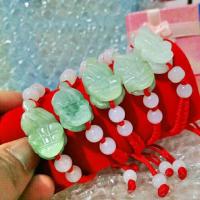ราคา . ข้อมือหยกแท้ปี่เซี่ยะ พร้อมเชือกมงคลสีแดง (1302192232)