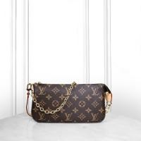 ราคา สินค้าแท้มือสอง Louis Vuitton women's bag กระเป๋าหลุยส์วิตตองสายโซ่ (44200071332)