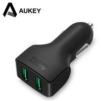 ราคา Aukey Car Charger 2 Port 24W 2.4A AiPower - CC-S3 (5979455261)