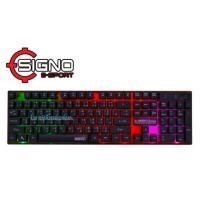 ราคา (เกมส์มิ่ง คีย์บอร์ด)Signo E-Sport KB-712 Illuminated RUBBER DOME Switch Gaming Keyboard (43574674992)