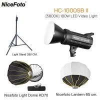 ราคา Nicefoto HC-1000SB II 100W LED Video LightไฟLED ต่อเนื่อง 100Wสำหรับงานถ่ายวีดีโอ (19377994863)