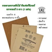 ราคา กระดาษทราย กระดาษทรายขัดไม้ ขัดเฟอร์นิเจอร์ ตราจระเข้ 3 ดาว (โหล 12 แผ่น) (17435359077)