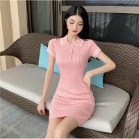 ราคา เดรสไหมพรม ไหมพรมผ้าร่อง สาวอวบใส่ได้ อก32-46 (26457859861)
