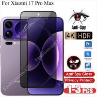 ราคา 1-3Pcs Xiaomi 17 Pro กระจกนิรภัยส่วนตัวสําหรับ Xiaomi Mi 17 Pro Max Xiaomi 17 Anti-Spy คลุมทั้งหมดป้องกันหน้าจอ Anti Peek ความเป็นส่วนตัวฟิล์มป้องกันกระจก Anti Scratch 9H ความแข็ง (57553927584)
