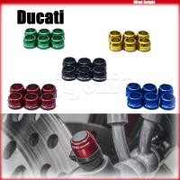 ราคา สําหรับDucati Monster 696 795/796/797 821 937/950 1100/S/EVO 1200/1200Sรถจักรยานยนต์Billet Bleedวาล์วชุดท่อระบายน้ําปลั๊กหมวกCNC (29911287520)