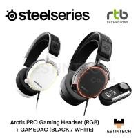 ราคา HEADSET (หูฟัง) SteelSeries Arctis PRO Gaming Headset (RGB) + GAMEDAC (Black/White) ของใหม่ประกัน 1 ปี (17342042274)