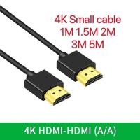 ราคา HDMI High Speed 1.5M 3M 5M 10M 2160p 4K 3D VER 2.0 สายเส้นเล็ก 1.5-10เมตร (Black) (19284218995)