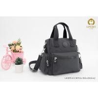 ราคา Lingky กระเป๋าทรงถือ+สะพาย ไซส์ 11.5 นิ้ว รวมกระเป๋าข้าง สูง 10.5 นิ้ว มีช่องซิป 5 ซิป เป็นกระเป๋าผ้าร่ม รุ่น LK-8111 (28615879545)