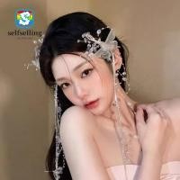 ราคา ตัวเอง กิ๊บติดผมมุก,โปร่งใส30เซนติเมตรผีเสื้อพู่กิ๊บ,ของขวัญอุปกรณ์ถ่ายภาพเครื่องมือจัดแต่งทรงผมเจ้าสาวแต่งงาน หูฟัง (50755531387)