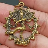 ราคา จี้พระศิวะมหาเทพ ปางศิวนาฏราช ศิลปะอินเดียใต้ เนื้อทองเหลือง ขนาด 3 ซม. (54703777288)