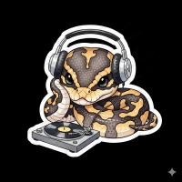 ราคา สติ๊กเกอร์ติดรถ โลโก้ติดมอเตอร์ไซค์ สติ๊กเกอร์ติดกระเป๋า Decal Car Sticker Ball Python Gangster (43417335225)