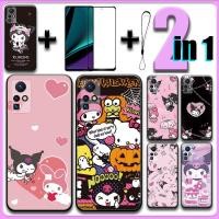 ราคา 2 IN 1 สําหรับ Infinix Zero X/Infinix Zero X Pro กรณีกระจกนิรภัยเซรามิคป้องกันหน้าจอ Kuromi (21368825339)