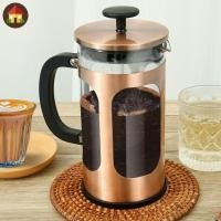 ราคา French Press เครื่องชงกาแฟทนทาน Borosilicate แก้ว French Coffee Press เครื่องชงกาแฟอเนกประสงค์พร้อมเปลือกสแตนเลส SHOPTKC5129 (45052167951)