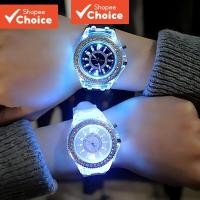 ราคา นาฬิกาข้อมือแฟชั่น สายซิลิโคน มีไฟ LED เรืองแสง (25371024118)