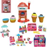 ราคา ชุดเครื่องทำไอศครีม ของเล่น กดคันโยกเพื่อปล่อยไอศครีมลงมาได้ ตู้กดไอศครีมโพนี่ พร้อมแคชเชียร์ (15991344025)
