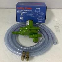 ราคา Lucky Flame รุ่น L-326P หัวปรับแรงดันต่ำสำหรับถังแก๊สขนาด 4 กก. ทุกยี่ห้อ+สายยางแก๊ส ยาว 1.5 เมตร (3293155241)