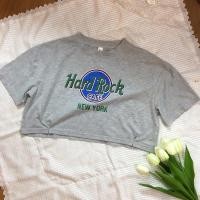 ราคา เสื้อครอปสกรีนHard Rock เสื้อญี่ปุ่นมือสอง (16464377713)