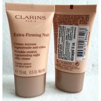 ราคา Clarins Extra-Firming Nuit Wrinkle Control, Regenerating Night Silky Cream ขนาด 15ml ขนาดทดลอง ฉลากไทย (7879825280)