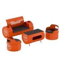 ราคา ย้อนยุคสไตล์อุตสาหกรรมสำนักงานบาร์ร้านขายเสื้อผ้าถังน้ำมันเหล็กพักผ่อนโซฟาคู่ที่นั่งการ์ดโต๊ะและเก้าอี้รวมกัน (43572206981)