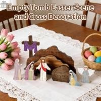 ราคา AUGUSTINA 9 ชิ้นที่ว่างเปล่าชุดฉากทอมบ,สมจริงทําด้วยมือหัตถกรรมอีสเตอร์ไม้ประสูติ,กิจกรรมเทศกาลเหมือนจริงสไตล์ชนบทตกแต่งพระเยซู ทอมบ์ ตกแต่งสํานั (57606891965)